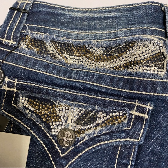 Miss Me Snake Camo Embellished Bootcut Jeans! - Picture 5 of 6